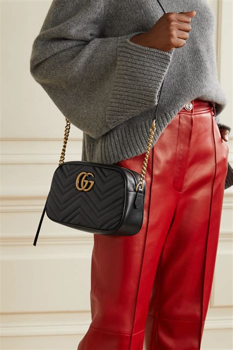 gucci marmont canvas camera bag|gucci marmont camera bag small.